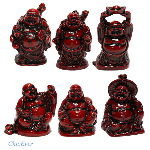 6x Buddhas Buddhaset - zum Schließen ins Bild klicken